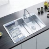 H32L30_Chậu rửa bát Inox công nghệ đúc-H8245, 2 hố, cân 3.0, sus304