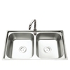 DAP2201_Chậu rửa bát Inox công nghệ dập,  2 hố, KT:78-43