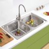 DAP2201_Chậu rửa bát Inox công nghệ dập,  2 hố, KT:78-43