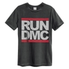 Áo thun RUN DMC LOGO AMPLIFIED X LARGE VINTAGE CHARCOAL T SHIRT