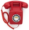 GPO Retro GPO746WRED 746 Wall Mount Push Button Telephone - Red (Large Item, Red)