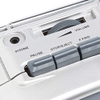 GPO Retro GPO9401 9401 Portable AM/FM Radio Cassette Recorder Player - Silver (Large Item, Silver)