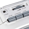 GPO Retro GPO9401 9401 Portable AM/FM Radio Cassette Recorder Player - Silver (Large Item, Silver)