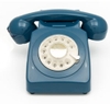 GPO Retro GPO746WIVR 746 Desktop Rotary Dial Telephone - Azure Blue (Large Item, Blue)