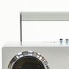 GPO Retro GPOMANSL Manhattan Boombox Stereo Bluetooth Speaker - Silver (Large Item, Bluetooth, Silver)