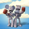 Super7 - The Simpsons ULTIMATES! Wave 1 - Robot Scratchy (Large Item, Collectible, Figure, Action Figure)