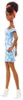 Mattel - Barbie Fashionista Doll, Off Shoulder Bleached Denim Dress, White Booties, Orange Hair Bandana, Curly Brown Hair (Large Item, Doll)