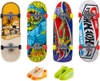 Mattel - Hot Wheels Skate Tony Hawk Tricked Out Pack, Fingerboard and Shoe 4-Pack (Large Item, Toy Car)