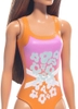 Mattel - Barbie Beach Doll with Orange Swimsuit (Large Item, Doll)