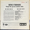 đĩa than Bing Crosby – Sings The Great Country Hits