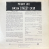 đĩa than Miss Peggy Lee – Basin Street East Proudly Presents Miss Peggy Lee Recorded At The Fabulous New York Club
