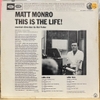đĩa than Matt Monro – This Is The Life!