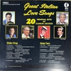 đĩa than Various – Great Italian Love Songs