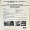 đĩa than Paris Conservatoire Orchestra, Albert Wolff, The New Symphony Orchestra Of London, Raymond Agoult – The Merry Wives Of Windsor And Other Favourite Overtures
