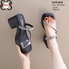 Dép Nữ Xinh 8.5cm quai da phối đá X530-0628