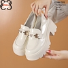 Giày Lười Nữ Xinh Đế Cao da bóng nhẹ 7cm L390-2111