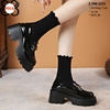 Giày Lười Nữ Xinh Đế Cao da bóng nhẹ 7cm L390-2111