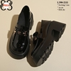 Giày Lười Nữ Xinh Đế Cao da bóng nhẹ 7cm L390-2111