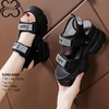 Sandals Nữ Đế Xuồng 8.5cm Đính đá X595-0505