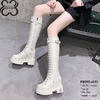Boots Cổ Lửng Kéo Khoá Phối Đai PB595-4191