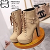 Boots Cổ Ngắn Gót Vuông 12cm PB655-4022