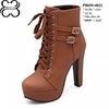 Boots Cổ Ngắn Gót Vuông 12cm PB655-4022