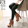 Boots Cổ Ngắn Gót Vuông 12cm PB655-4022