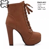 Boots Cổ Ngắn Gót Vuông 12cm PB655-4022