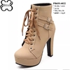 Boots Cổ Ngắn Gót Vuông 12cm PB655-4022