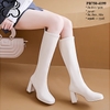 Boots Mũi Vuông Cổ Lửng Kéo Khóa Sau PB750-4199
