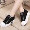 Giày Bata đế cao 7cm Vải canvas PS290-1345