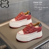 Giày Sneakers Đế Xuồng Da Thật 8CM PS640-1339