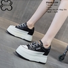 Giày Sneakers Đế Xuồng Da Thật 8CM PS640-1339