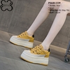 Giày Sneakers Đế Xuồng Da Thật 8CM PS640-1339