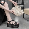 Sandals Đế Bằng Dây Da Mềm 8cm X479-0525