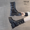 Giày Boots cổ lỡ 3 quai Đế xuồng 9.5cm PB590-4188