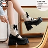 Giày Búp Bê Nữ Cao Gót Đế Vuông 7.5CM L590-2588