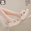Dép Bánh Mì Đế Xuồng 8.5CM Siêu Nhẹ Đính Hoa Xinh X479-0670