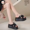 Dép Bánh Mì Đế Xuồng 8.5CM Siêu Nhẹ Đính Hoa Xinh X479-0670