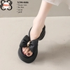 Dép Xuồng Nơ Xinh 7CM X390-0686