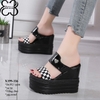 Dép xuồng Siêu cao 12CM gắn trái tim X399-356