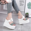 Dép xuồng Siêu cao 12CM gắn trái tim X399-356