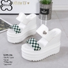 Dép xuồng Siêu cao 12CM gắn trái tim X399-356