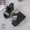 Dép xuồng Siêu cao 12CM gắn trái tim X399-356