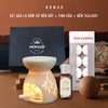 Set Quà Lọ Sứ Nến Đốt + Tinh Dầu + Nến Tea Light