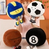 Bóng Nhồi Bông Jellycat 30cm, Jellycat Bóng Đá, Bóng Rổ, Bi-a, Bóng Chuyền Nhồi Bông