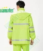 Áo mưa 2 lớp có phản quang hưng việt mầu vàng