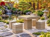 BÀN GHẾ ĐÁ GRANITE TỰ NHIÊN NGUYÊN KHỐI