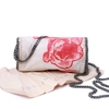 Túi Stella McCartney Màu Trắng Họa Tiết Hoa Hồng Đỏ Khóa Trắng