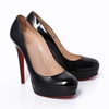 Guốc Louboutin Bianca 40 Da Bóng Màu Đen
